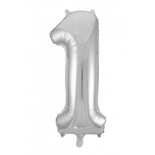 Agura фольг цифра Slim 1 срібло 102 см (в уп) Agura фольг цифра Slim 1 срібло 102 см (в уп)