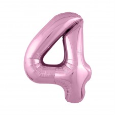 Agura фольг цифра Slim 4 фламінго 102 см (в уп)