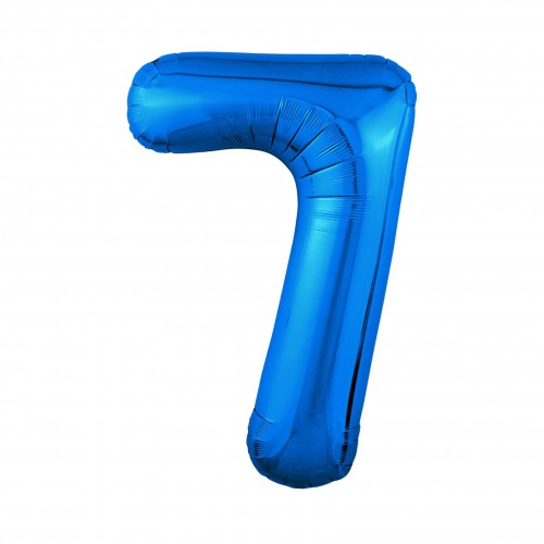 Agura фольг цифра Slim 7 синій 102 см (в уп) Agura фольг цифра Slim 7 синій 102 см (в уп)