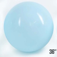 36" (91см) Латексна куля макарун Блакитний (артшоу) 1шт