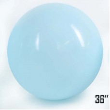 36" (91см) Латексна куля макарун Блакитний (артшоу) 1шт