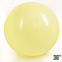 36" (91см) Латексна куля макарун Жовтий (артшоу) 1шт