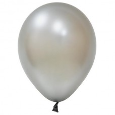 12" (30 см) металлик Серебро  (100шт) Balonevi