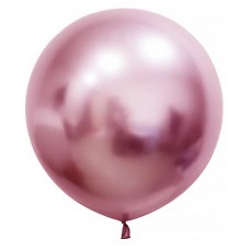 24" (60 см) Хром Рожевий (1шт) Balonevi