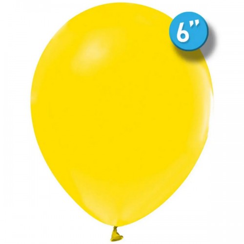 6" (15 см) пастель желтый (100шт) Balonevi 6" (15 см) пастель желтый (100шт) Balonevi