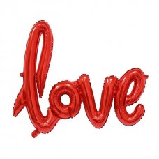 Куля "LOVE" червона 72см