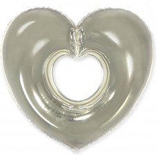 Сердце серебрянное бублик (fm Испания) БФ
