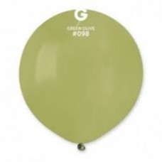 19" (48см)/98 куля латексна пастель оливковий (1шт) Gemar (Італія)