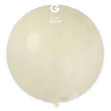 19" (48см)/59 куля латексна пастель айворі (1шт) Gemar (Італія)