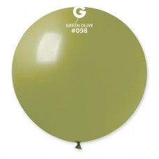 31" (78см)/98 шар латексный пастель оливковый (1шт) Gemar (Италия)