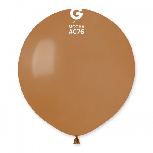 19" (48см)/76 куля латексна пастель мокко (1шт) Gemar (Італія) 19" (48см)/76 куля латексна пастель мокко (1шт) Gemar (Італія)