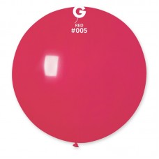 31" (78см)/05 шар латексный пастель красный (1шт) Gemar (Италия)