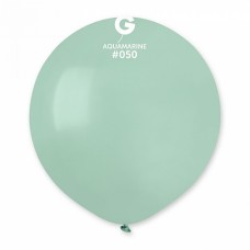 19" (48см)/50 куля латексна пастель аквамарин (1шт) Gemar (Італія)
