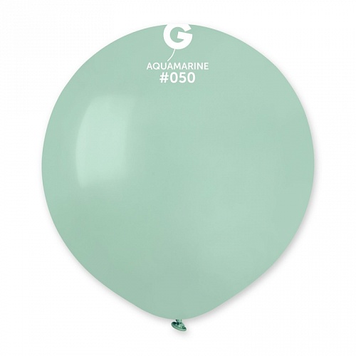 19" (48см)/50 куля латексна пастель аквамарин (1шт) Gemar (Італія) 19" (48см)/50 куля латексна пастель аквамарин (1шт) Gemar (Італія)