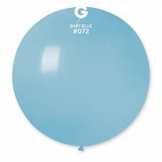 31" (78см)/72 шар латексный пастель голубой матовый (1шт) Gemar (Италия)