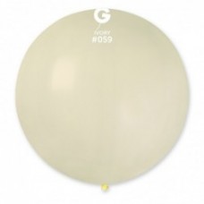 31" (78см)/59 шар латексный пастель айвори (1шт) Gemar (Италия)