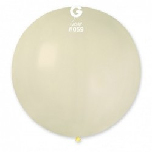 31" (78см)/59 куля латексна пастель айворі (1шт) Gemar (Італія) 31" (78см)/59 куля латексна пастель айворі (1шт) Gemar (Італія)