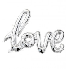 Куля "LOVE" срібло 100см