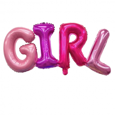 Куля "GIRL" різнокольорова 20см|