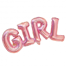 Куля "GIRL" рожеві 20см|