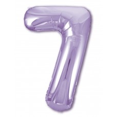 Agura фольг цифра Slim 7 фіолетовий 102 см (в уп)