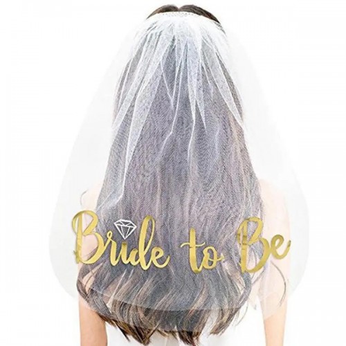 Фата "Bride to be" в золоті Фата "Bride to be" в золоті
