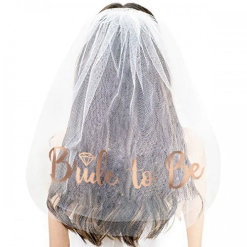Фата "Bride to be" рожеве золото Фата "Bride to be" рожеве золото