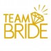 Тимчасові тату на дівич-вечір Team Bride з алмазом (10шт)
