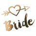 Тимчасові тату на дівич-вечір Bride серце зі стрілою (1шт) Тимчасові тату на дівич-вечір Bride серце зі стрілою (1шт)