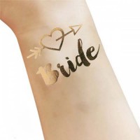 Тимчасові тату на дівич-вечір Bride серце зі стрілою (1шт)
