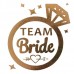 Тимчасові тату на дівич-вечір Team Bride у каблучці (10шт)