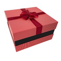 Подарункова коробка червона (велика) 28х28х15 см (1шт)