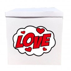 Наклейка на коробку  LOVE (50см)