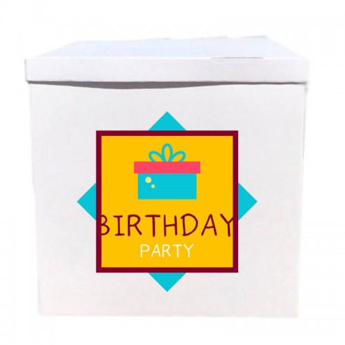 Наклейка на коробку Birthday party (50см) Наклейка на коробку Birthday party (50см)