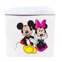 Наклейка на коробку Міккі і Мінні (50см)