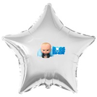Наклейка цветная босс молокосос на шар 18" (45см)