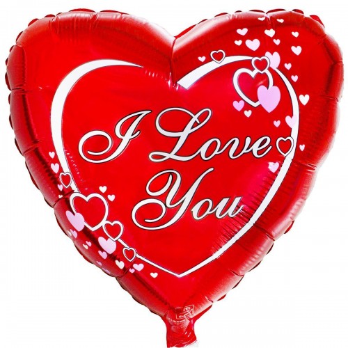 18" (45см) ily серця на червоному фоні (fm Іспанія) 18" (45см) ily серця на червоному фоні (fm Іспанія)