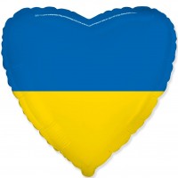 18" (45см) Серце прапор України (fм Іспанія)