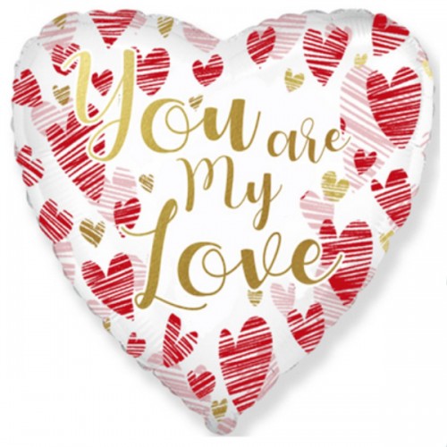 18" (45см) Серце кохання "You are my love" (fm Іспанія) 18" (45см) Серце кохання "You are my love" (fm Іспанія)