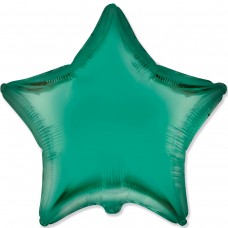 18" (45см) фольгированный шар ЗВЕЗДА сатин зеленая green (FM Испания)