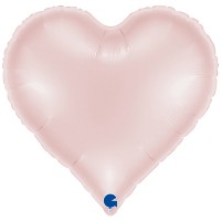 18" (45см) Серце сатин рожеве фігурне Sweetie (Grabo Італія) без УП