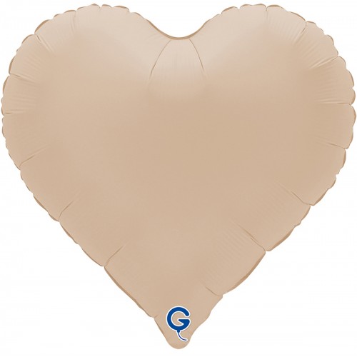 18" (45см) Серце матове бежеве капучино Sweetie (Grabo Італія) без УП 18" (45см) Серце матове бежеве капучино Sweetie (Grabo Італія) без УП