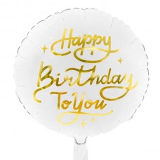 18" (45см) коло HB to you біле (PartyDeco Польща) УП