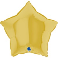 18" (45см) зірка пастель жовта (Grabo Італія) без УП