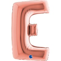 Літера "E" рожеве золото 40" (100см) в УП (Grabo Італія)