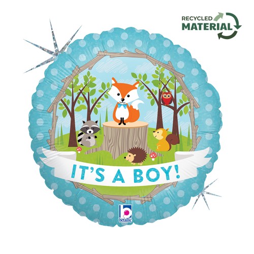 18" (45см) круг Лесные звери It`s a boy! (Grabo Италия) УП 18" (45см) круг Лесные звери It`s a boy! (Grabo Италия) УП