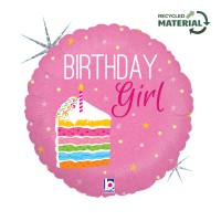 18" (45см) коло Торт Birthday girl (Grabo Італія) УП
