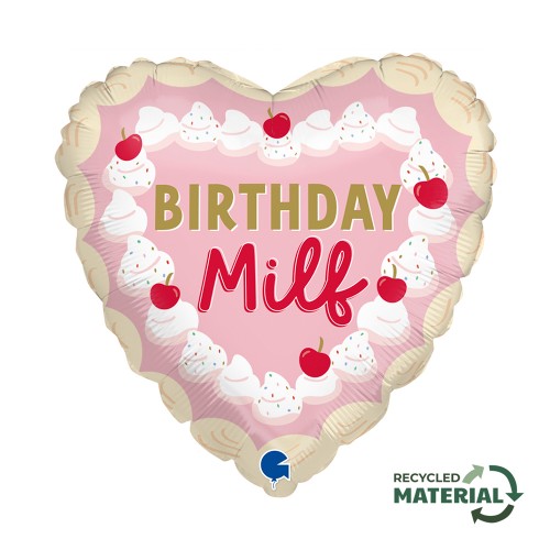 18" (45см) Серце Birthtday Milf (Grabo Італія) УП 18" (45см) Серце Birthtday Milf (Grabo Італія) УП