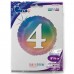 18" (45см) Круг Цифра 4 (омбрэ радуга) (Grabo Италия) УП 18" (45см) Круг Цифра 4 (омбрэ радуга) (Grabo Италия) УП
