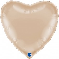 18" (45см) серце світло-золоте (Grabo Італія) без УП